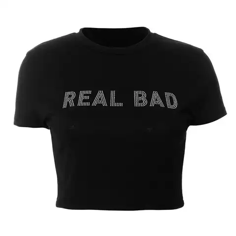 On Me Real Bad Crop-Top Shirts