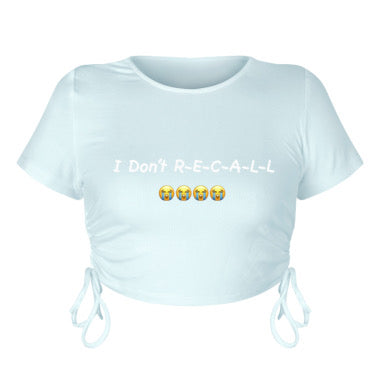 Lil Woody’s “I Don’t Recall” Laced Up Summer Crop Top