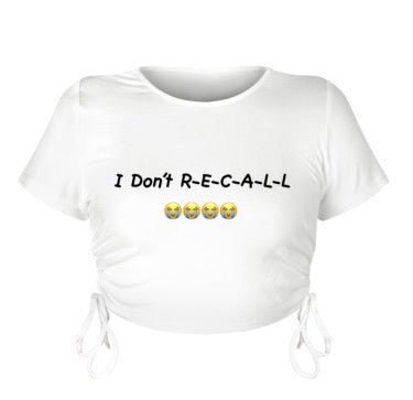 Lil Woody’s “I Don’t Recall” Laced Up Summer Crop Top