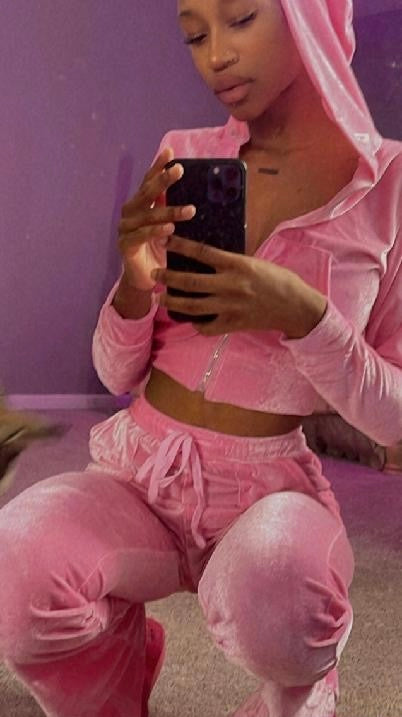 Pink Velvet Cake Tracksuit