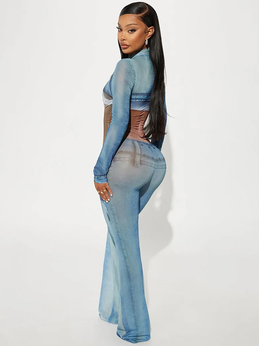 Jayla’s Charm Half Sheer Jumpsuit