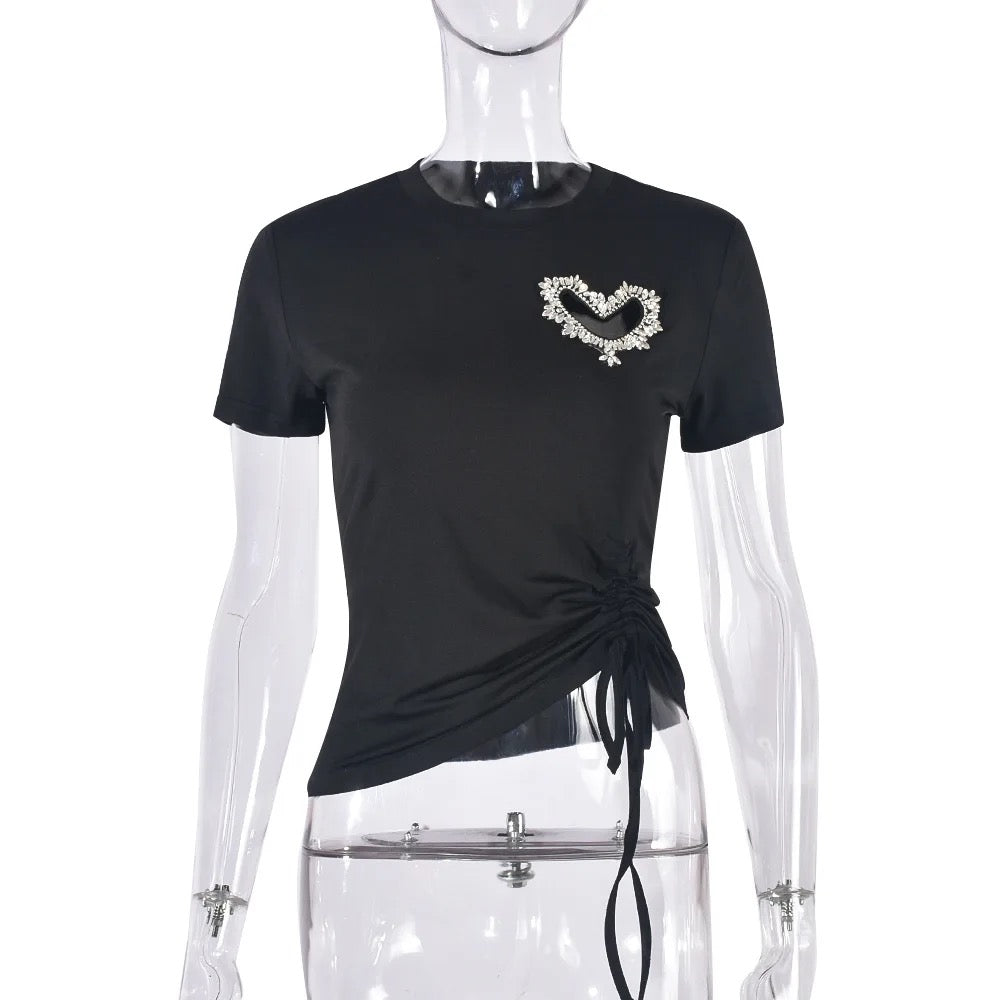 Love Me Bad Rhinestone T-Shirt