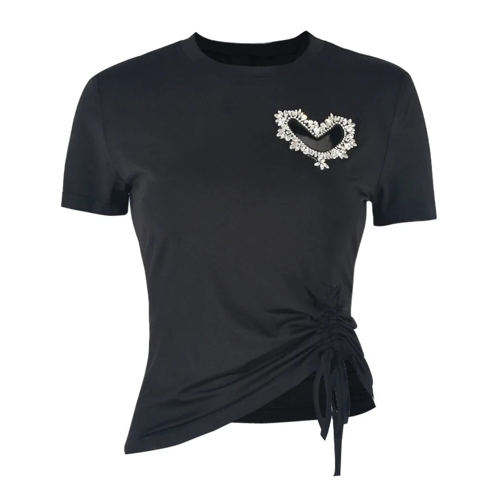 Love Me Bad Rhinestone T-Shirt