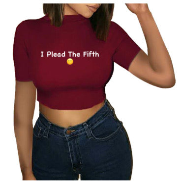 Woody’s (I Plea The FIFTH) Crop Top