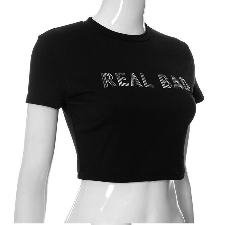 On Me Real Bad Crop-Top Shirts