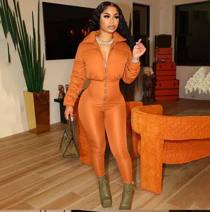 Puffer Jacket Jumpsuit