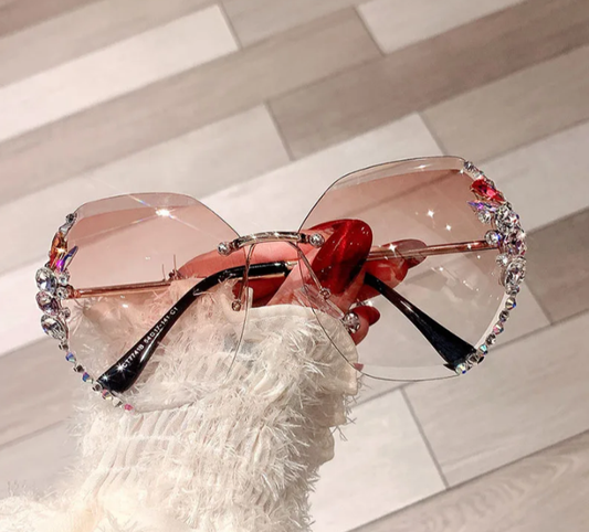 Rhinestone Beauty Mark Sunglasses