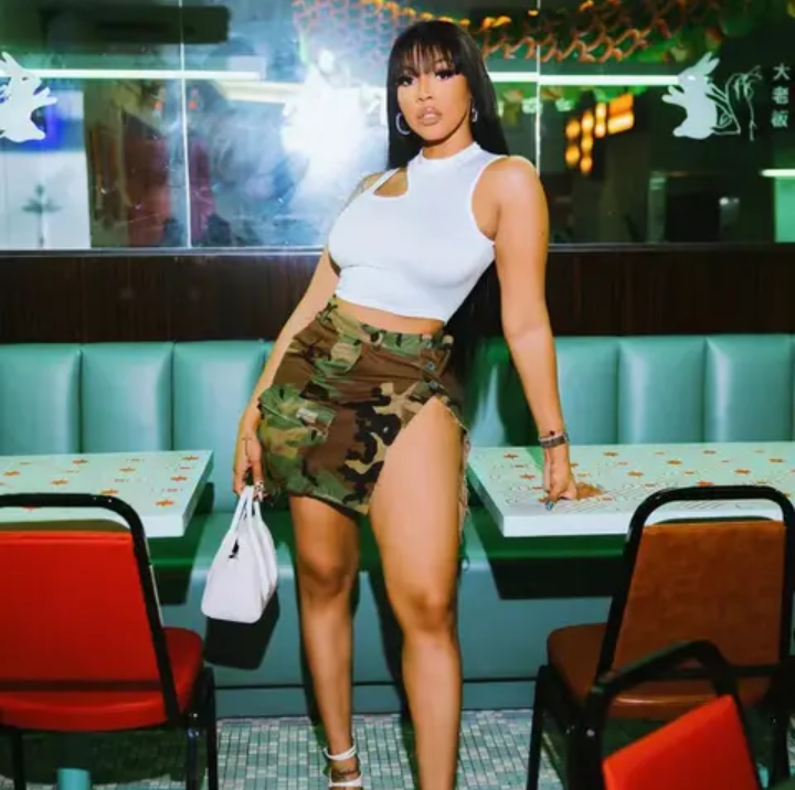 Casual Camouflage Slit Hip Skirt